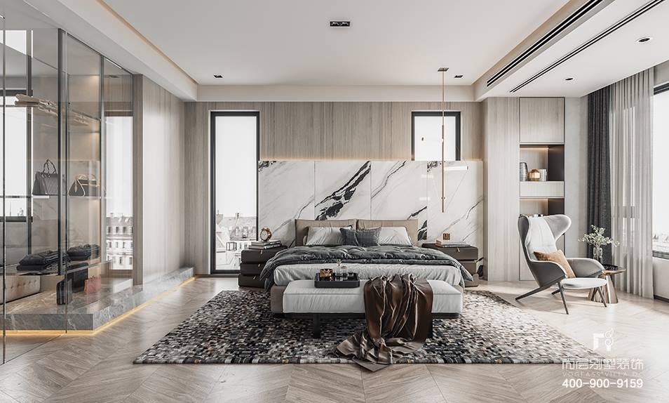 700平现代简约风格,现代轻奢70平