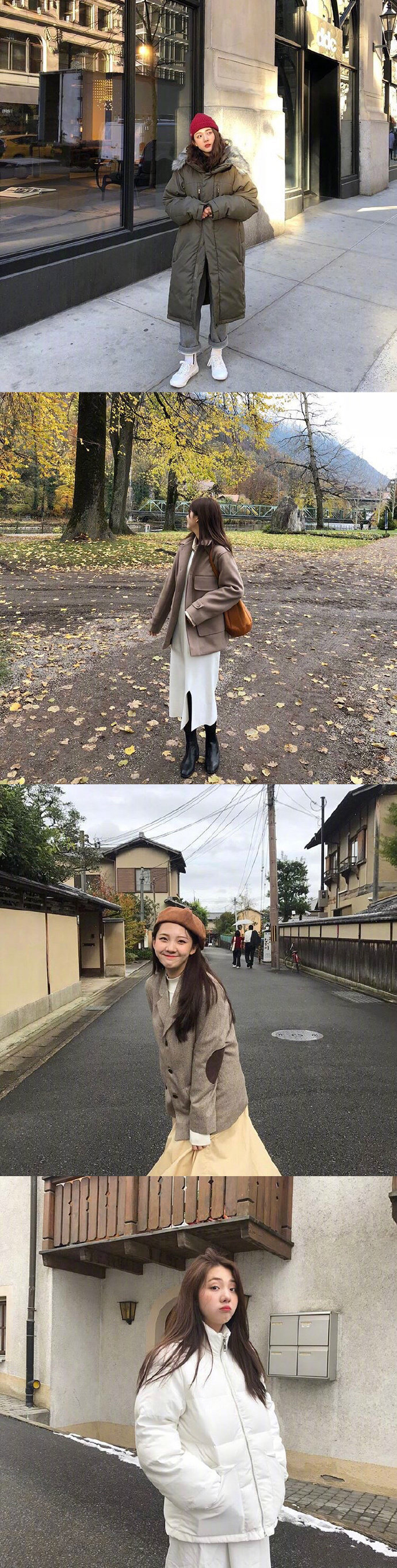 韩国小姐姐们的街拍，秋冬怎么穿？随便选一套也能参考和借鉴