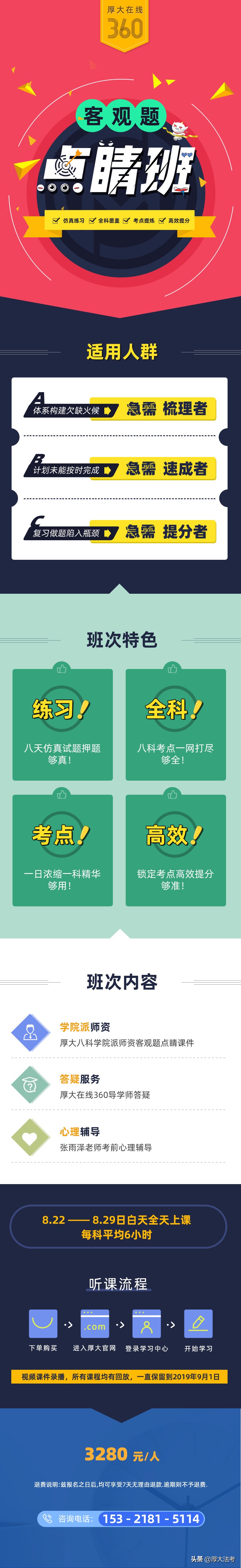 80%在职法考生的失败，都是因为没看过这6问6答