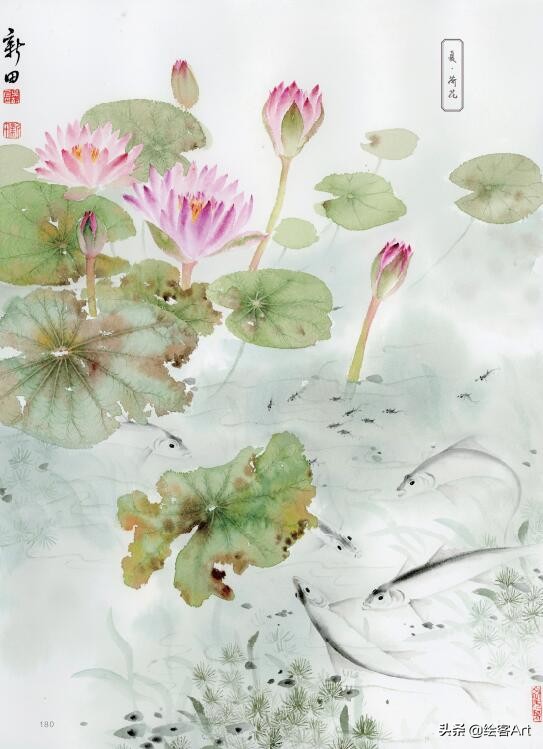 小清新写意国画,值得收藏的小写意国画