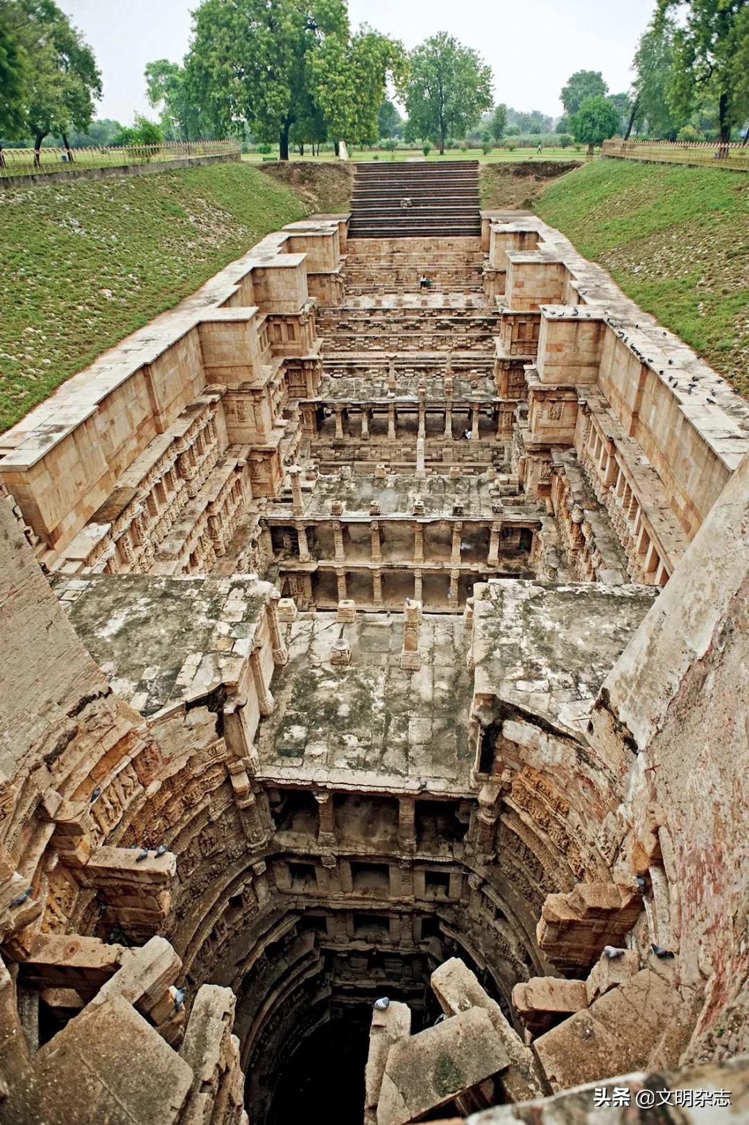 印度王后井地宫图片,印度王后井建筑图片