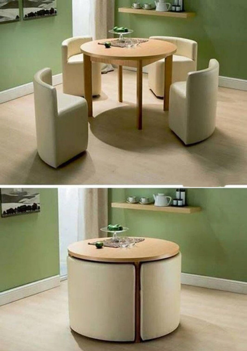 小户型用折叠家具是将就？这些创意折叠家具却让小户型高级感十足