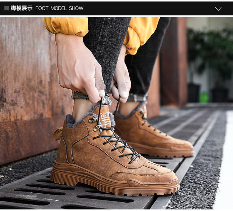 马丁靴男高帮英伦男鞋黑色,男鞋高帮冬季马丁靴经典款