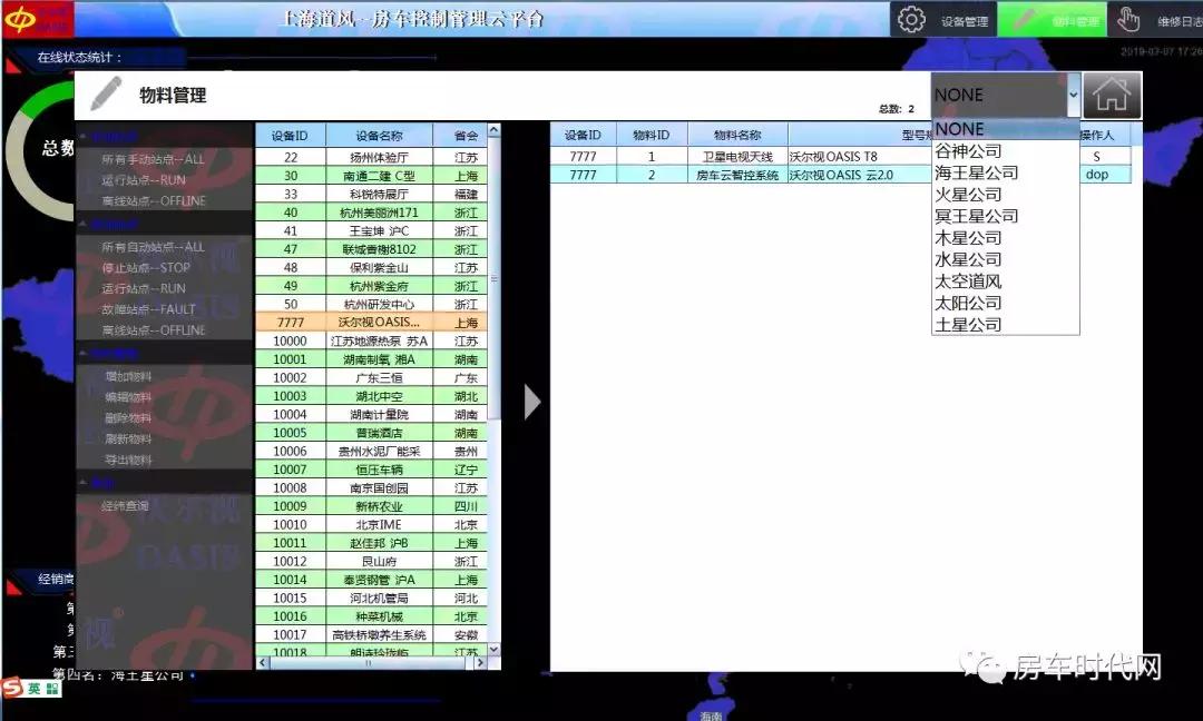 车联网OASyun智控云平台沃尔视OASIS®车载卫星电视天线系统