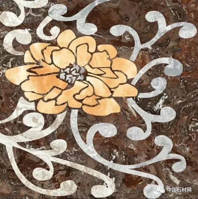 卫生间花洒水刀拼花效果图,水刀拼花图案效果图