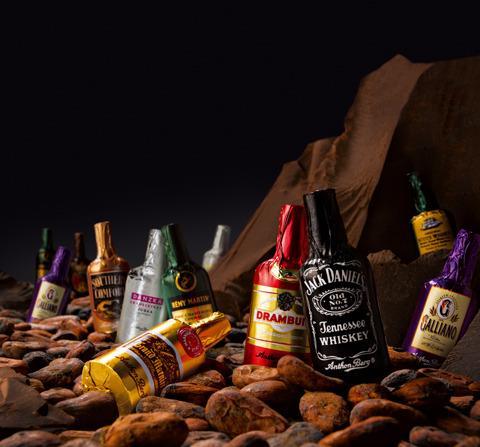 巧克力配酒美食,松露巧克力加酒