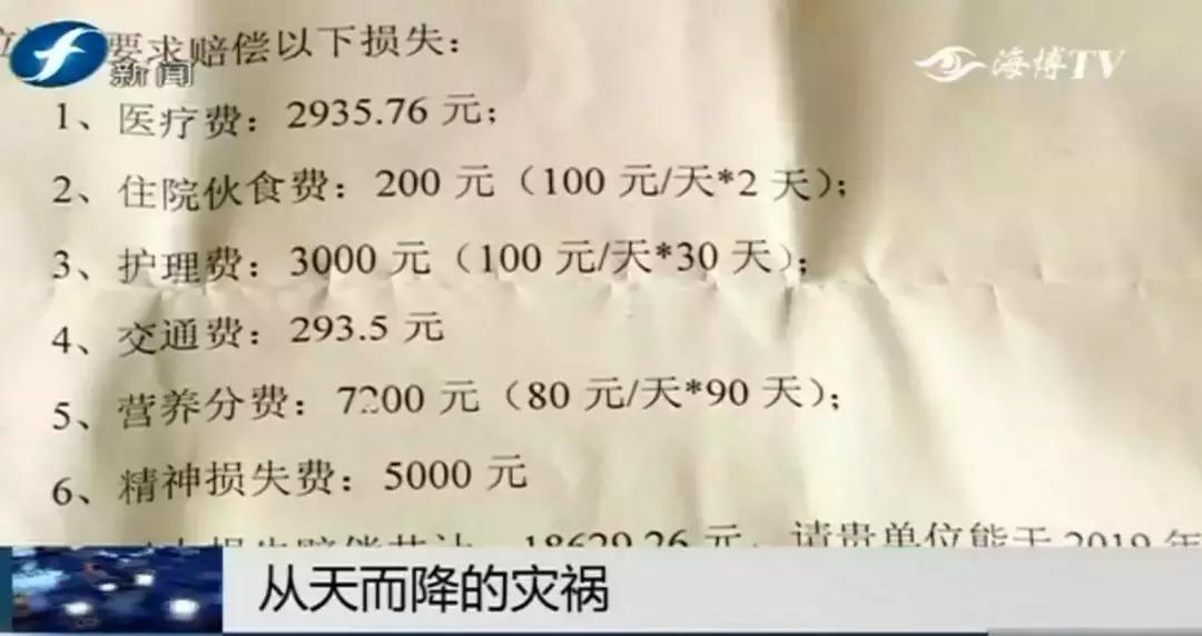 好险|大爷公园散步，硕大枝条垂直戳下，再偏毫厘后果不敢想！