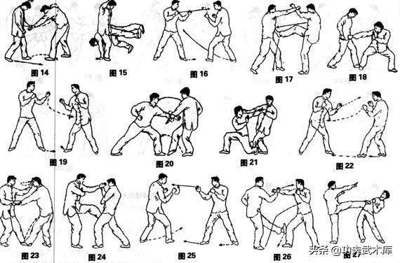 散手手法慢动作,散手拳套路