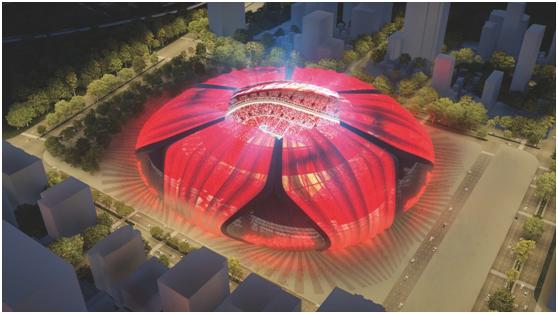 广州恒大荷花球场,吃喝玩乐一条龙风景