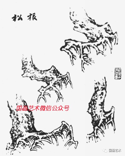 俞子才画松视频,如何快速画松树国画
