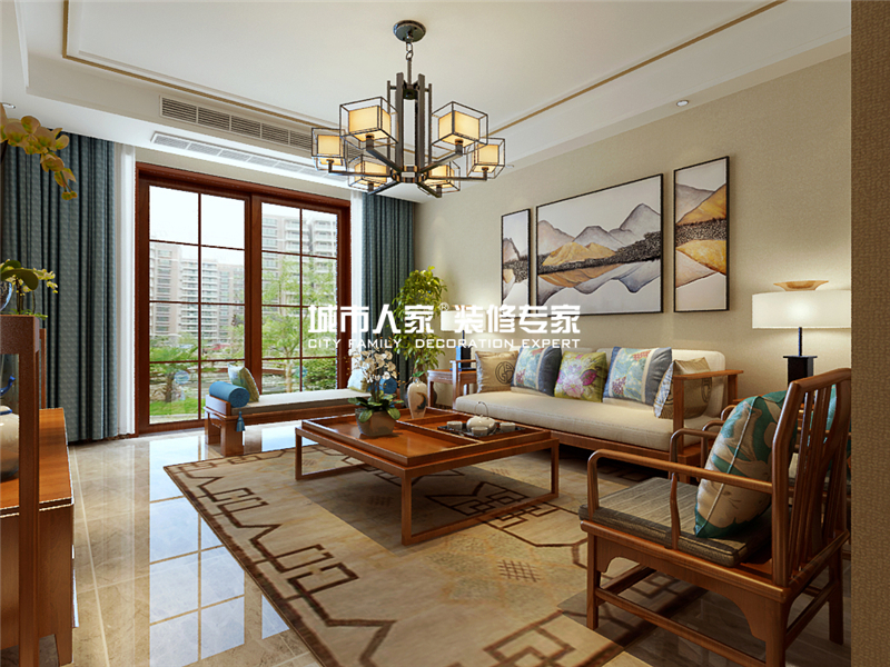 中安·鸣翠苑127㎡｜雅物韵意，清气相宜，设计师：陈永芳！