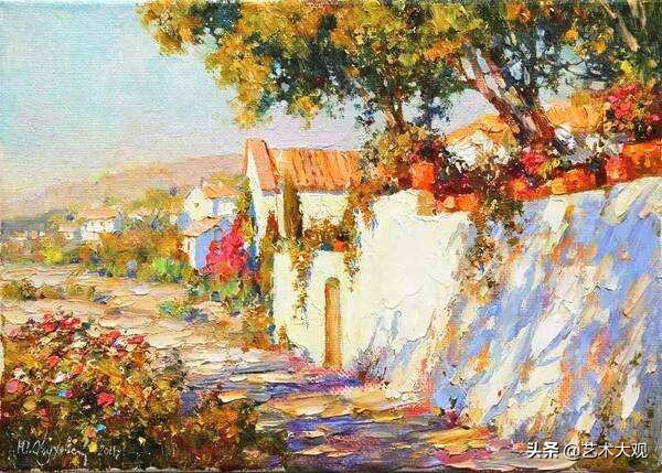 俄罗斯画家风景油画作品选集,尤里奥布霍夫人物画