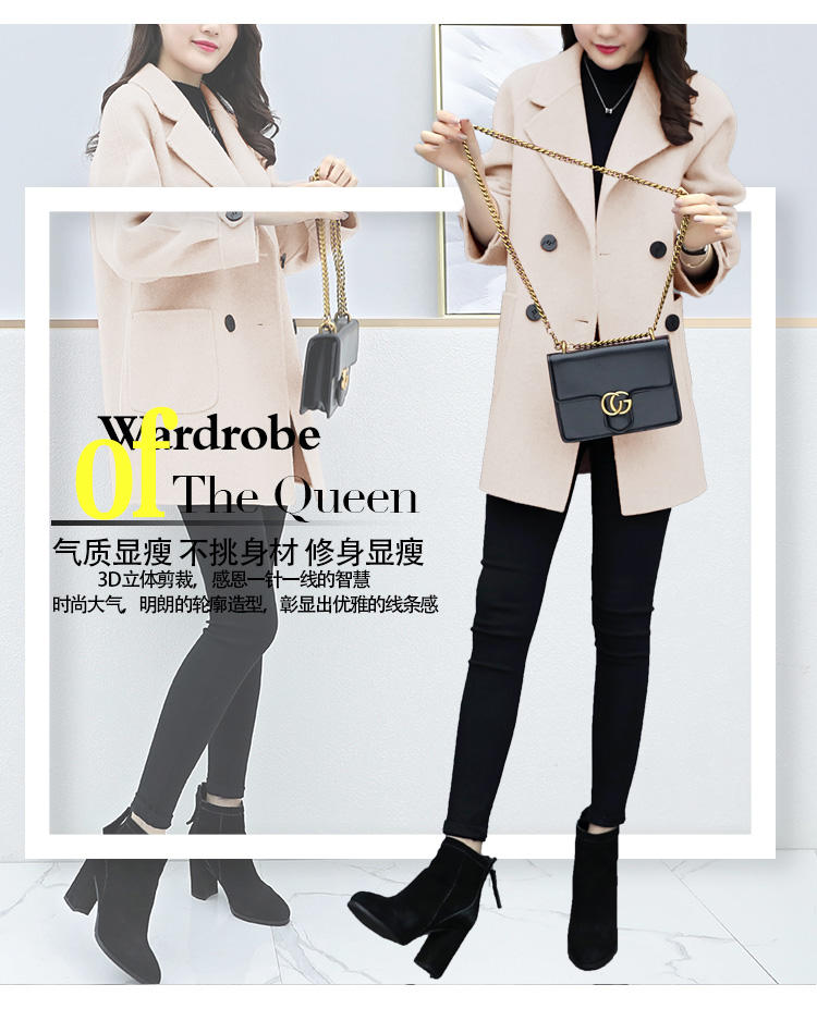 呢子韩版双面大衣旗舰店,女童呢子大衣韩版爆款