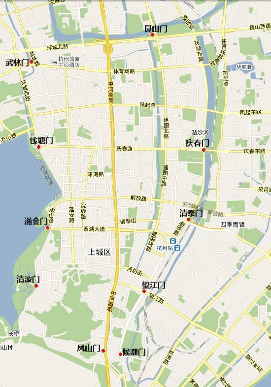杭州古城门全景图,杭州十大古城门一日游
