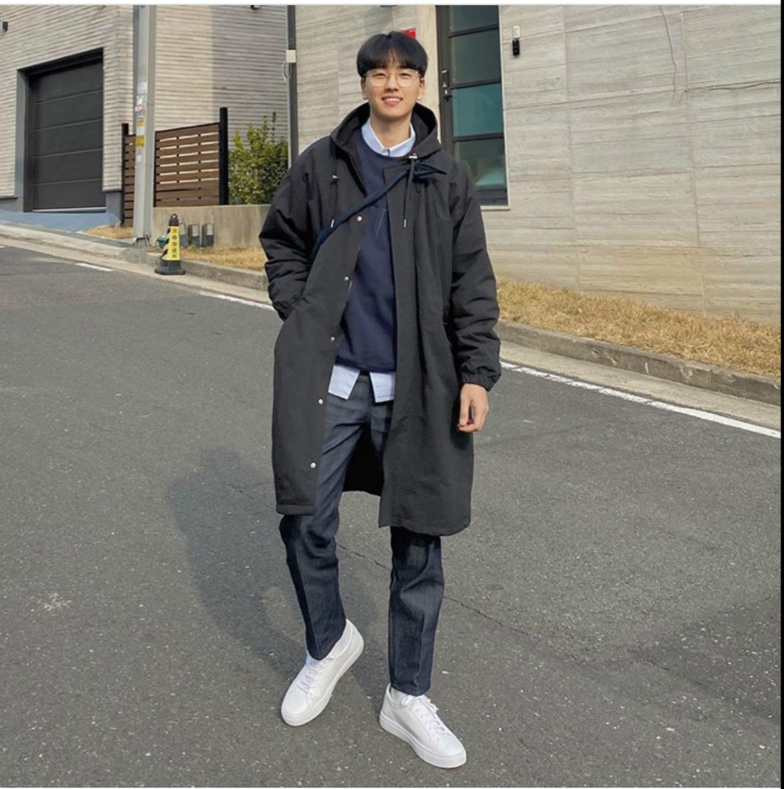 风衣穿搭法韩国,风衣穿法韩国