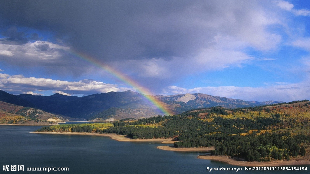 下雨出现彩虹素材,下雨以后的彩虹真好看