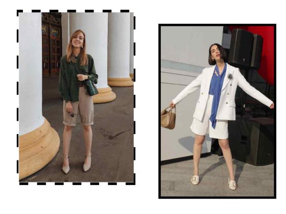 百慕大短裤搭配的两个新趋势,百慕大短裤搭配小个子