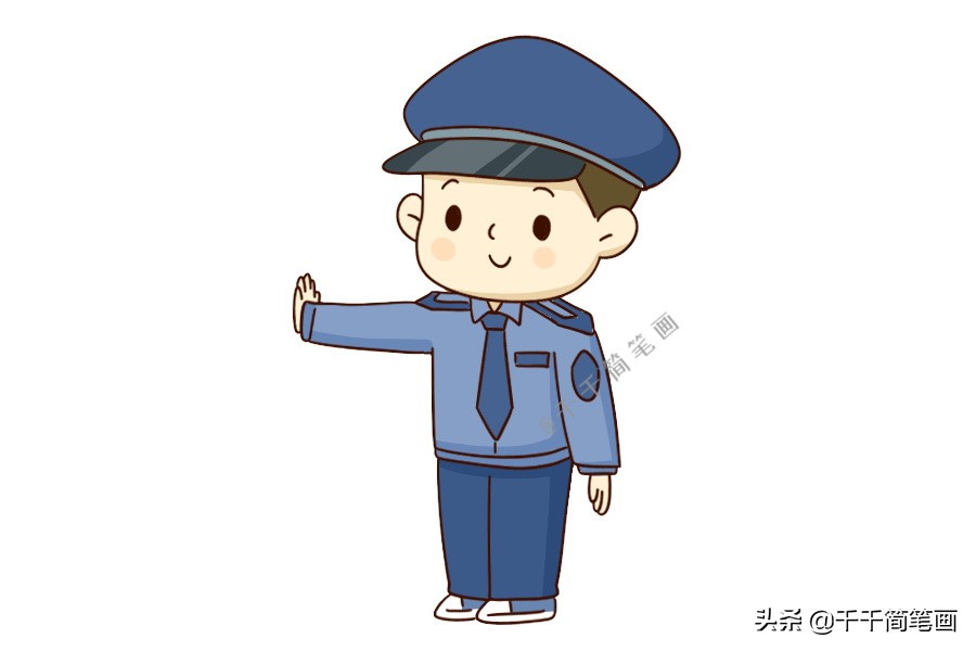 十种职业简笔画人物,100种职业简笔画