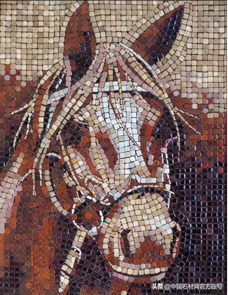 现代简约艺术感大理石马赛克图案,高端石材马赛克效果图
