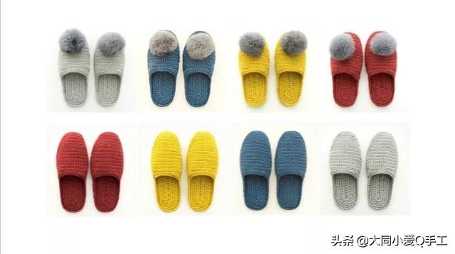 一个温馨的家编织方法,拖鞋纯手工编织幸福一家人教程