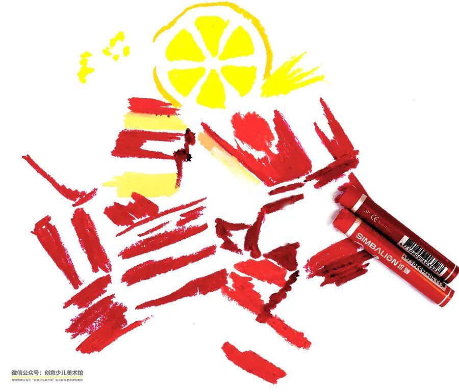 五花肉重彩油画棒教学目标,油画棒儿童画简单又漂亮详细教程