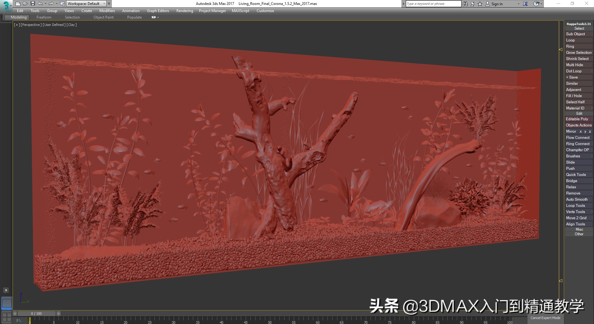 耗时8周，做的逼真现代公寓客厅，带大家看看大神的作品
