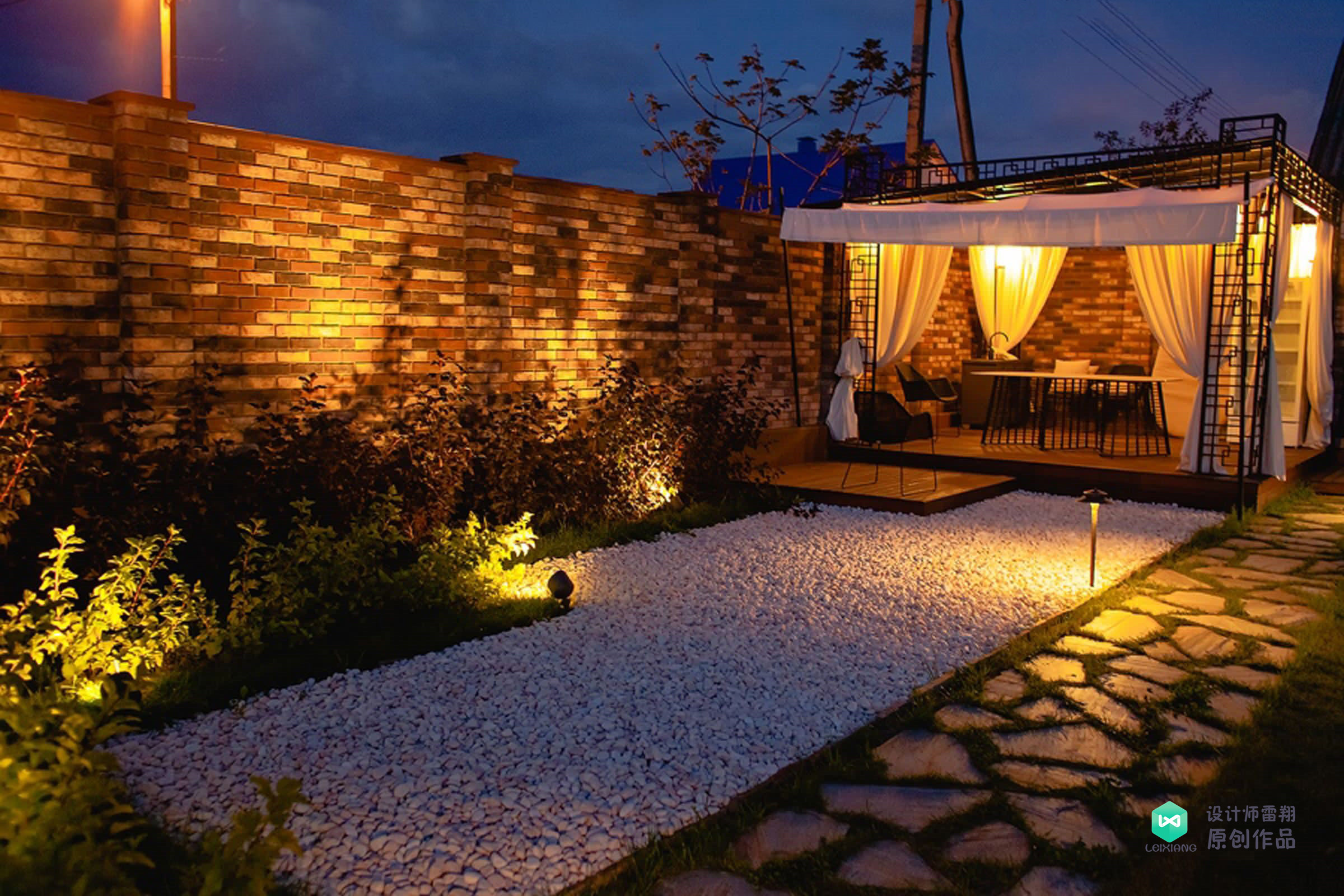 庭院石板如何铺,1.2米庭院路石板铺设效果图