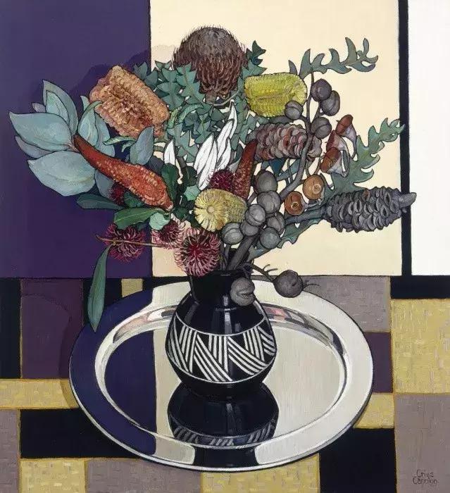 她72岁，画了50多年的画，花儿在她笔下都有了个性