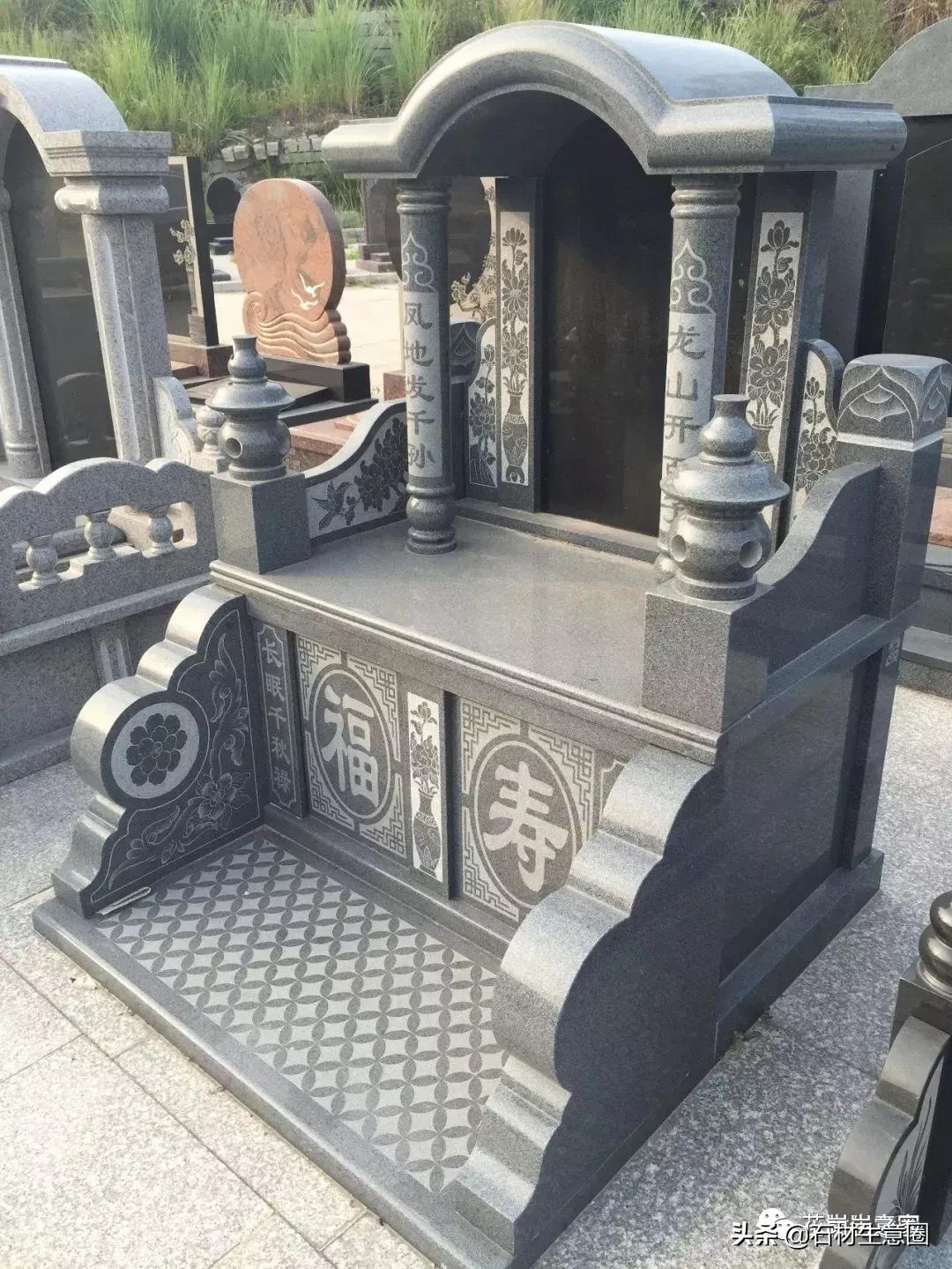 墓碑石材产地及价格,100种墓碑图片