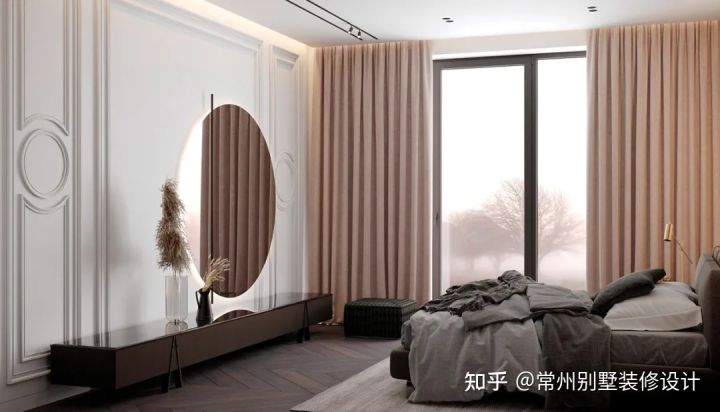 现代中式轻奢装修别墅设计 (法式新古典别墅装修设计)