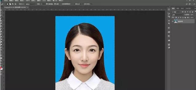 windowsps批量修改证件照底色,ps证件照换底色最简单方法