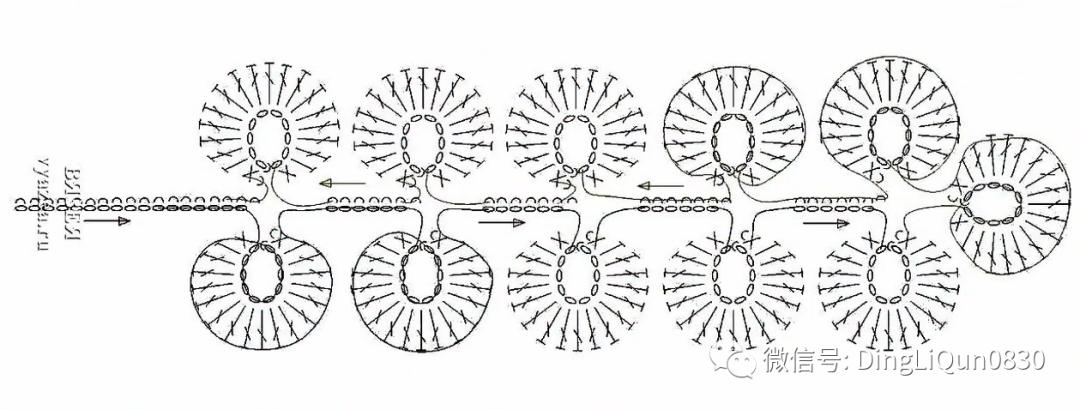 树枝树叶的编织图解,树叶钩针编织教程图解