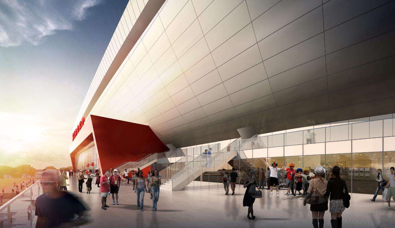 上海申请建设8万人足球场,上海将建5到10座足球场