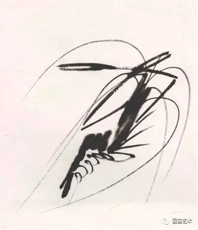 国画用胶矾水画虾技法,娄师白画虾技法视频