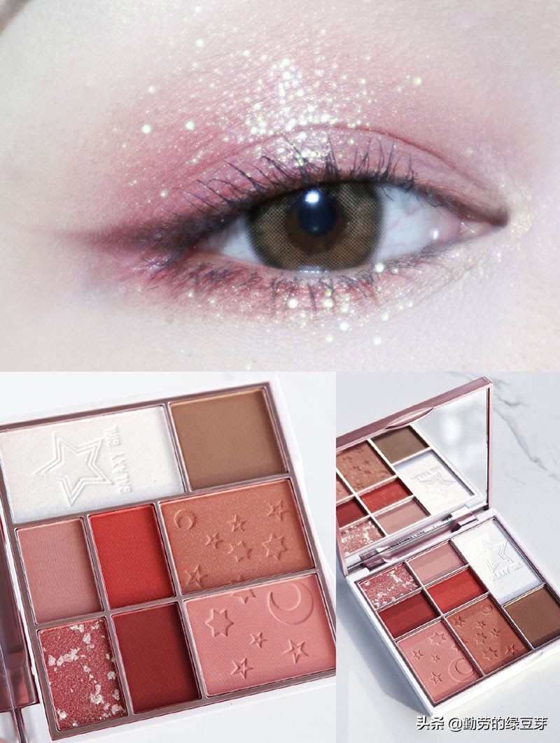 新中式妆容清冷感眼影推荐,眼影推荐平民彩妆女