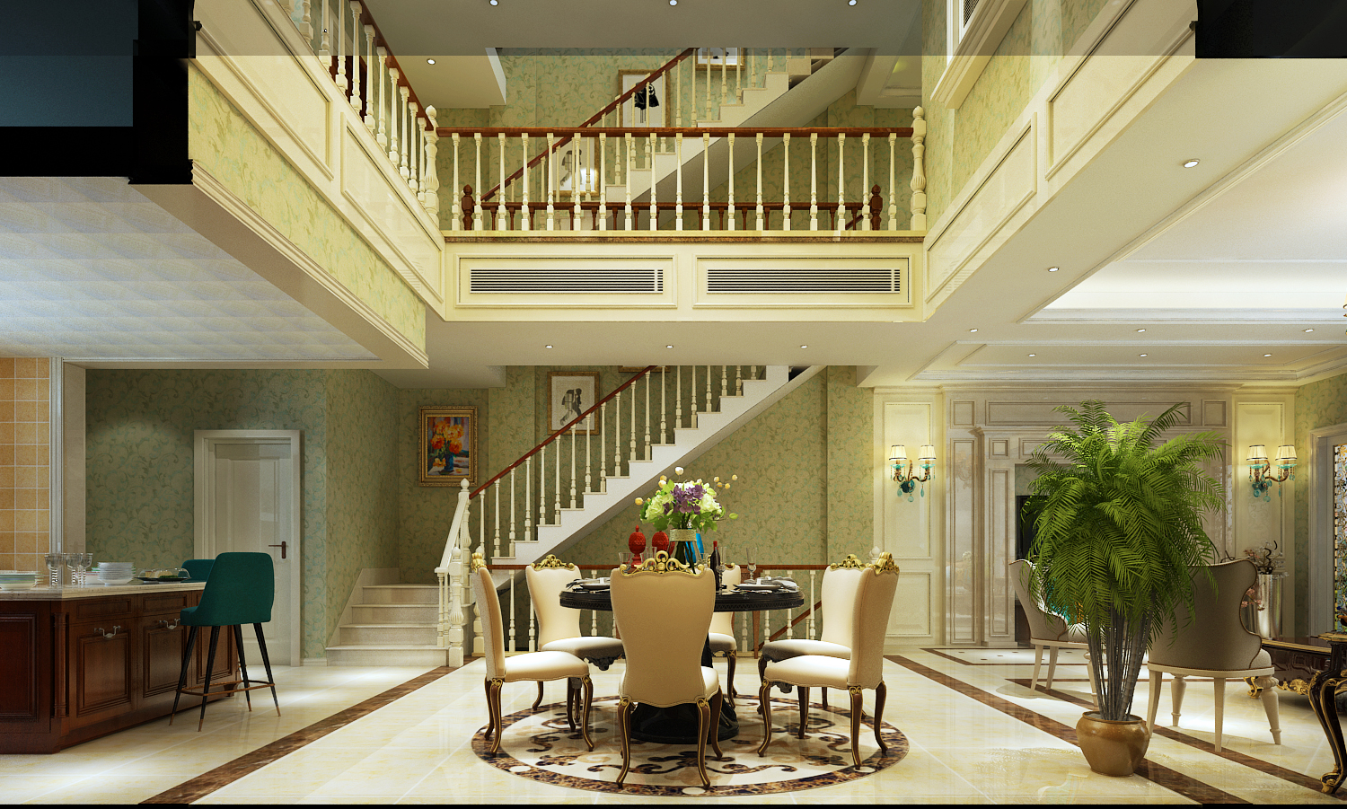 自带家庭影院的欧式别墅，400㎡尽显奢华大气，开启你的浪漫生活