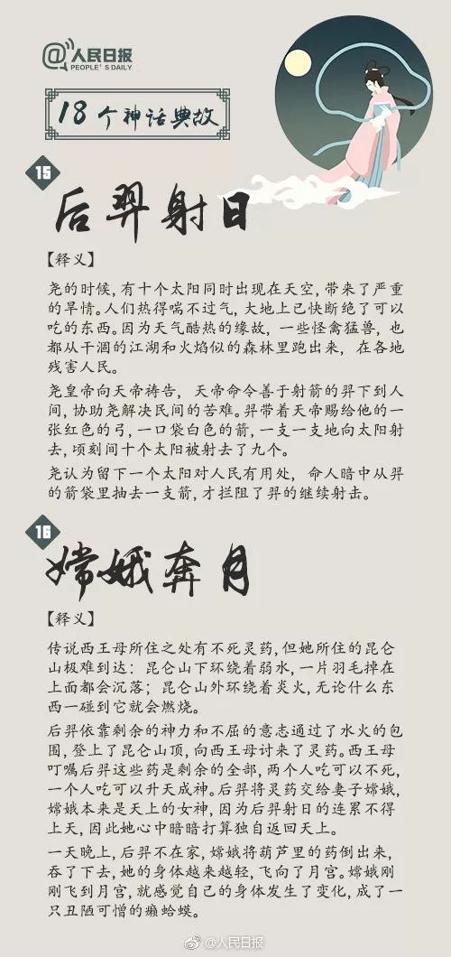 孩子必听的100个神话故事,人民日报18个经典