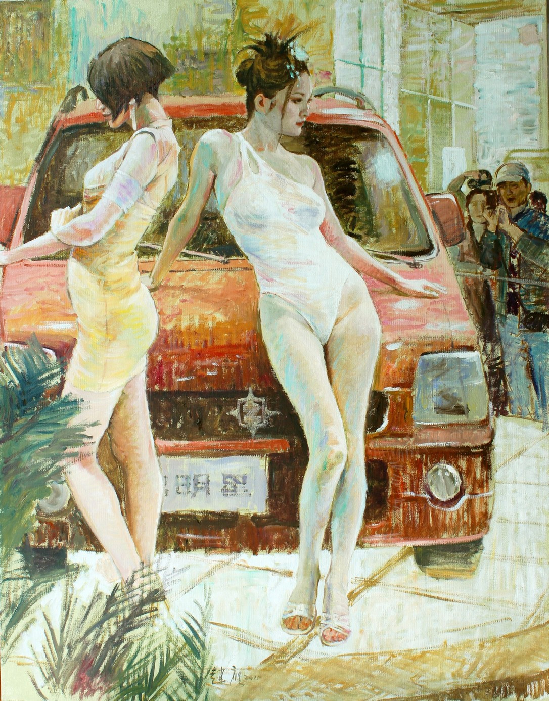 柠檬汁氤在水中　角落里美人如茵——画家赵鹰的写意油画