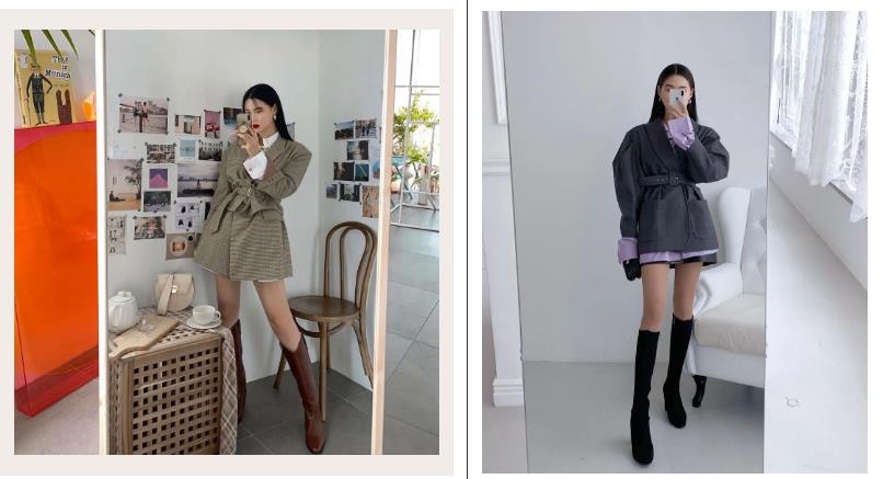 裙子靴子夏季,裙子靴子搭配夏季