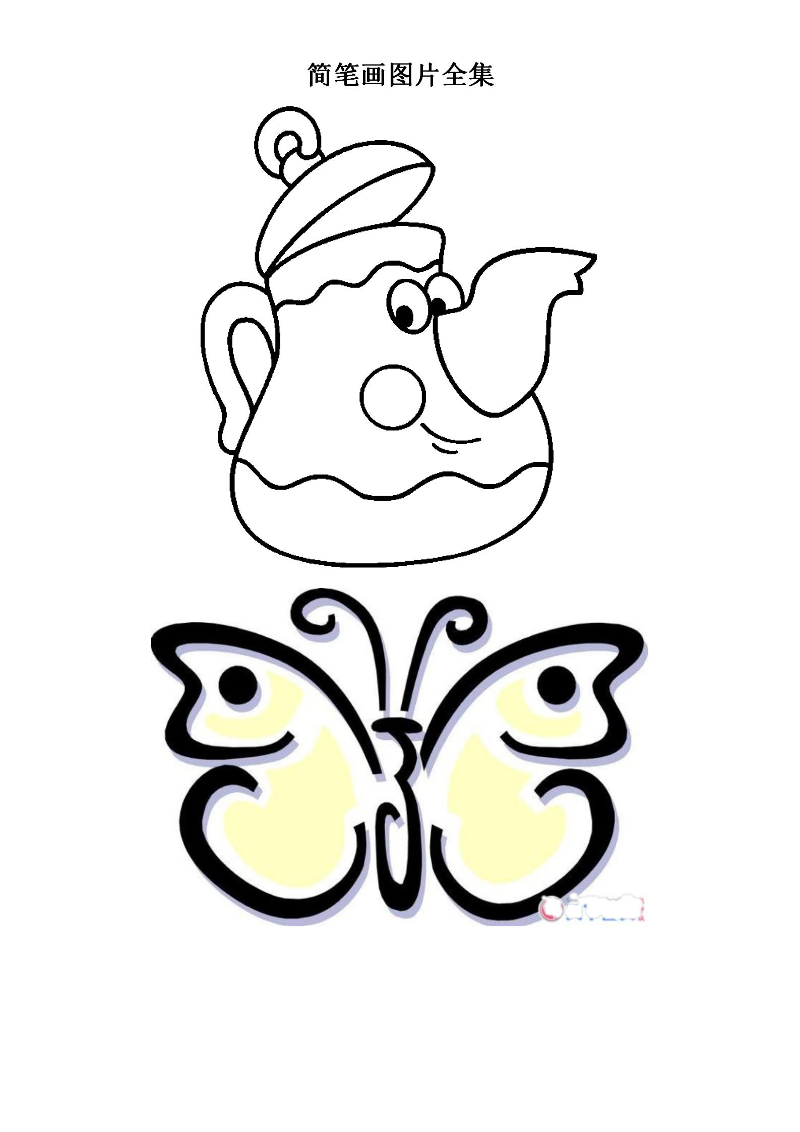 幼儿水果简笔画可打印,幼儿简笔画可打印大全简单