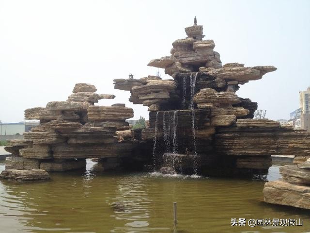 假山流水景观制作,假山造型制作教程