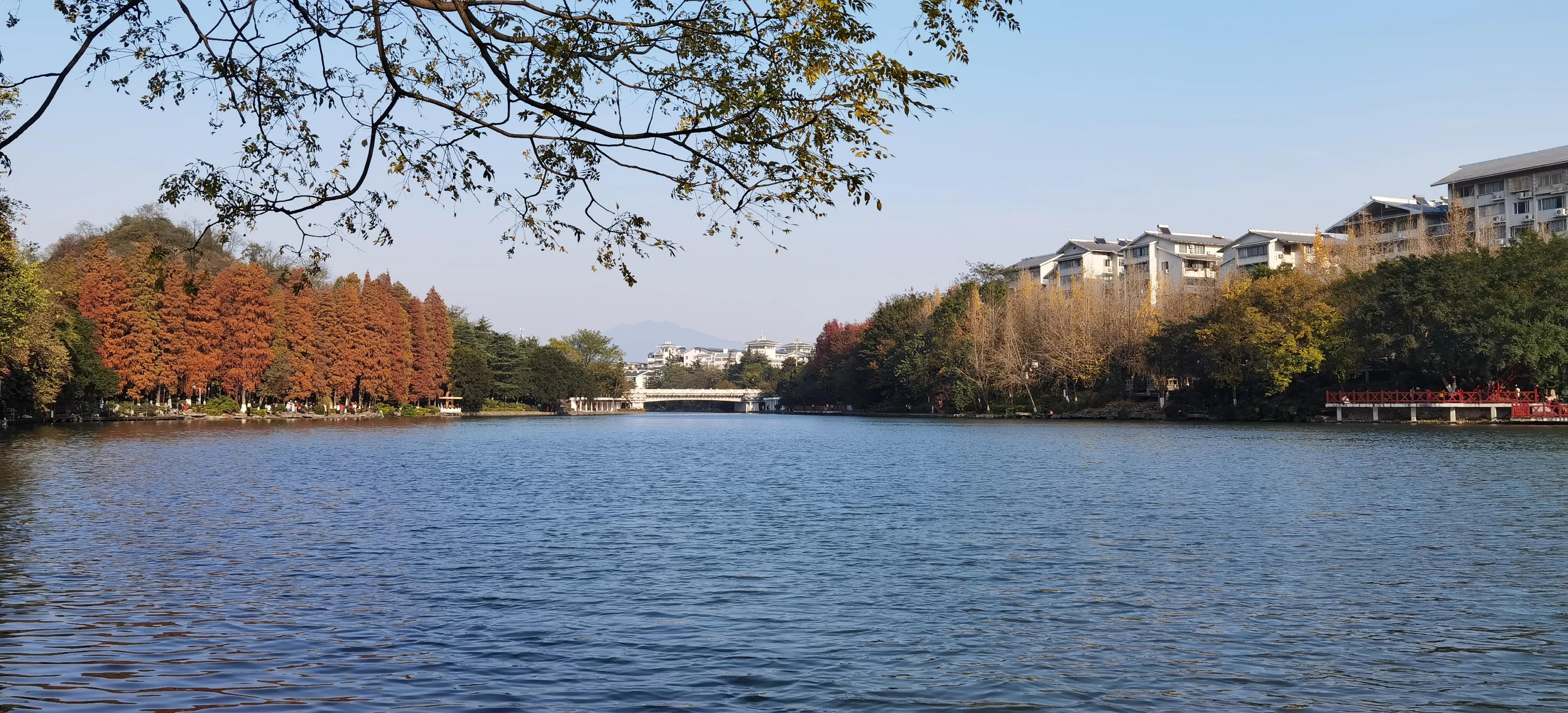 桂林：冬季到桂湖来看景