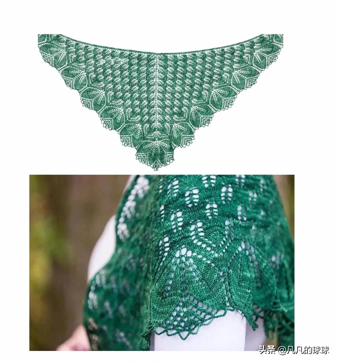 树叶花三角巾,树叶三角巾花样