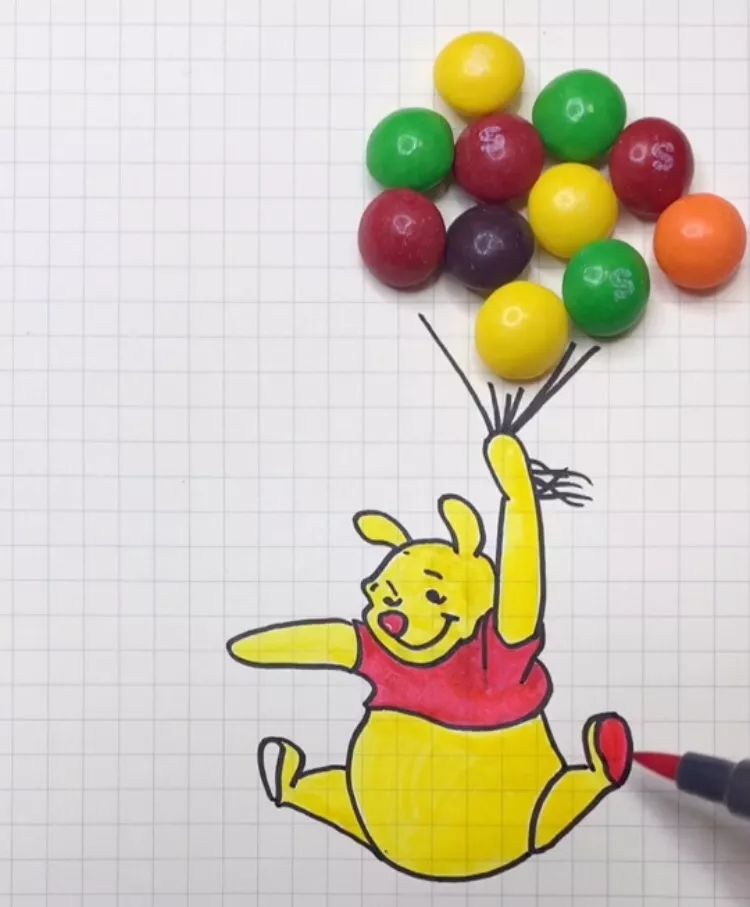 【一学就会】教你画，可爱的小熊维尼~