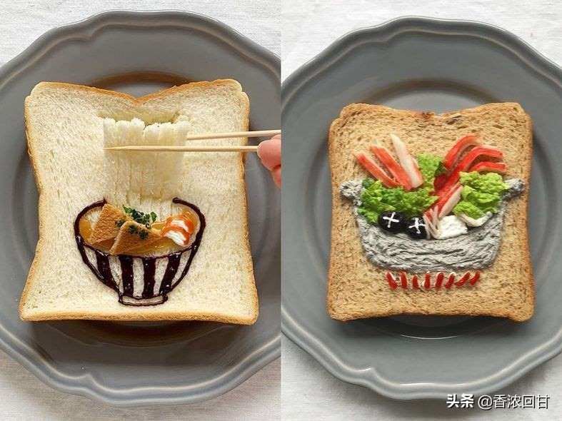 餐桌上的风景！日本美食家森映子的多士艺术很可爱治愈