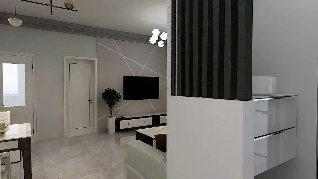 装修日记110平横厅,波尔多小镇一楼装修