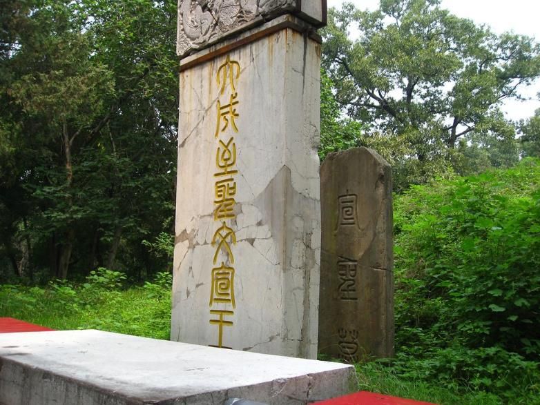 曲阜孔子墓全景,山东曲阜千年古村孔子墓