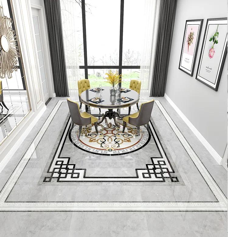 大理石水刀拼花现代,大理石水刀拼花现代风格效果