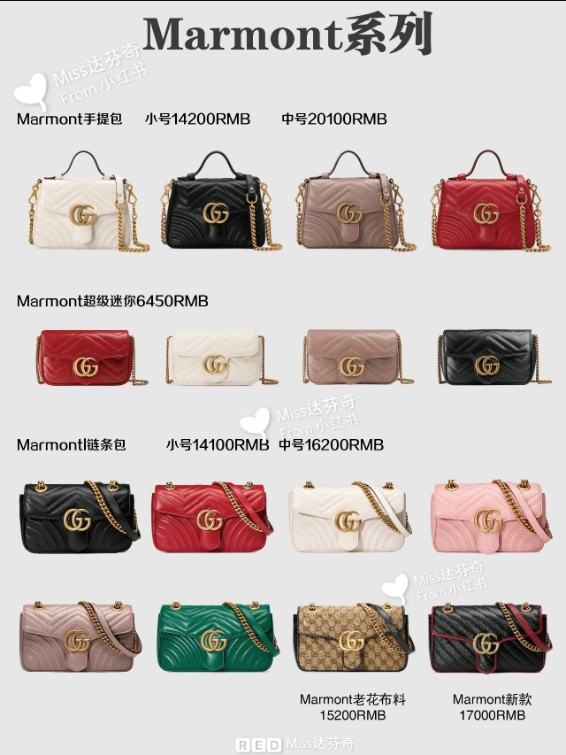 gucci包包必入十款,9张图带你看完gucci全系列包包