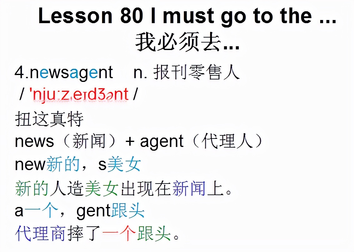 新概念英语第一册lesson8单词音频,新概念英语第一册音标对照本